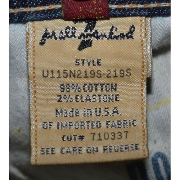 Ladies Seven for All Mankind Wide Leg Crop Vintage Dojo Jeans Size 32 Light Wash - Picture 11 of 12